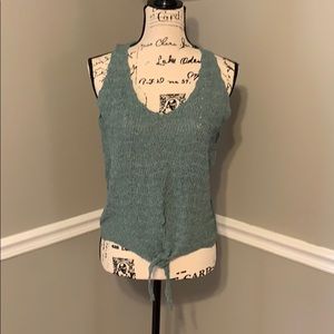 Blue sweater tank